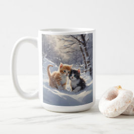 Orange Tabby Graue und weiße Katzen Kaffeetasse