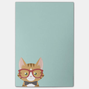 Orange Tabby Hipster Kat Kids Post-it® Notes Post-it Klebezettel