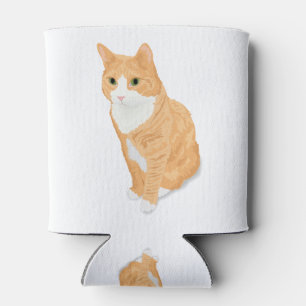Orange Tabby-Katze Dosenkühler