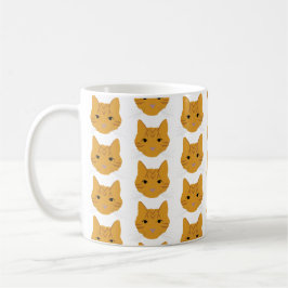 Orange Tabby Katzen auf Tasse