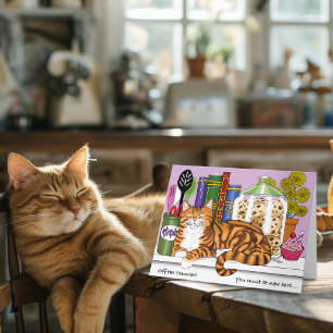 Orange Tabby Kitchen Counter Top Karte