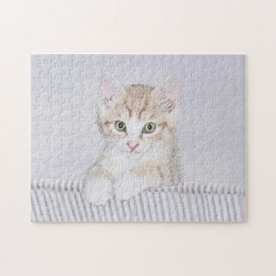 Orange Tabby Kitten Painting - Originelle Katze Ku