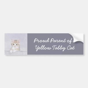 Orange Tabby Kitten Painting - Originelle Katze Ku Autoaufkleber