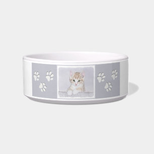 Orange Tabby Kitten Painting - Originelle Katze Ku Napf