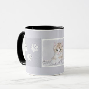 Orange Tabby Kitten Painting - Originelle Katze Ku Tasse