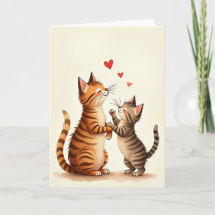 Orange Tabby Muttertagskarte Karte