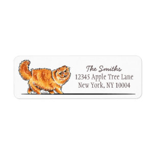 Orange Tabby-persische Katze Weg-Leine Art™