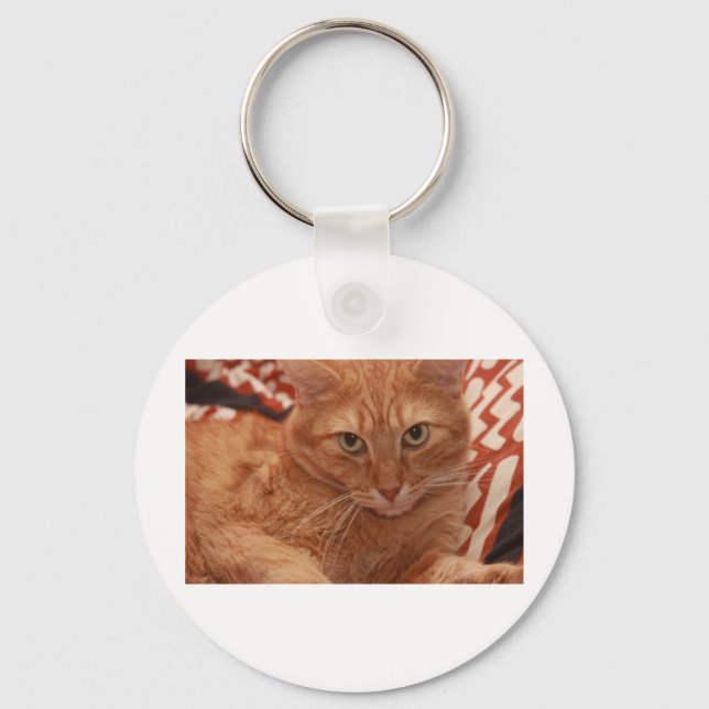 Orange Tabby Schlüsselanhänger (Vorderseite)