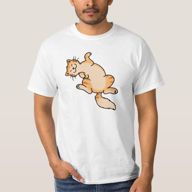 Orange Tabbykatze T-Shirt (Vorderseite)