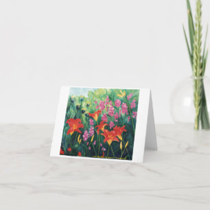 Orange Taglilie Note Card Karte