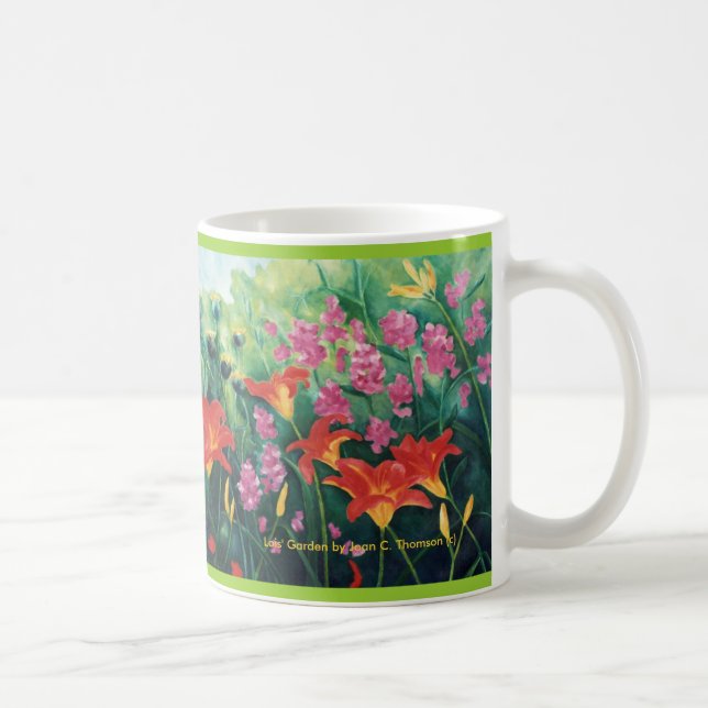 Orange Taglilie-Tasse Kaffeetasse (Rechts)