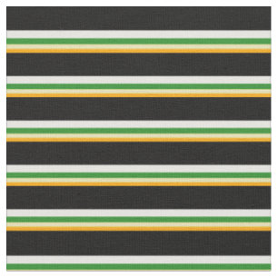 Orange, Tan, Forest Green, White & Black Colown Stoff