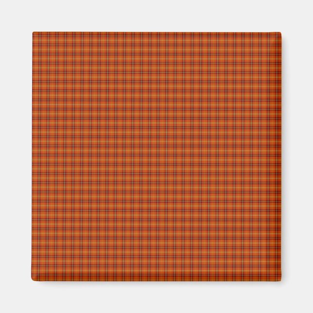 Orange Tartan Magnet (Vorne)