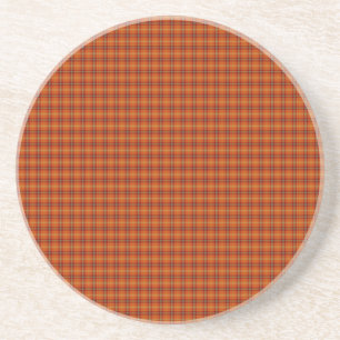 Orange Tartan Untersetzer