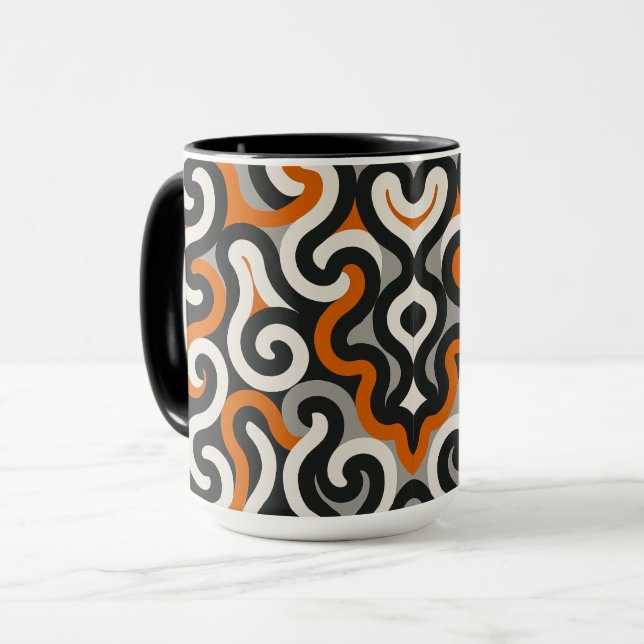 Orange Team (personalisieren) Tasse (Vorderseite Links)