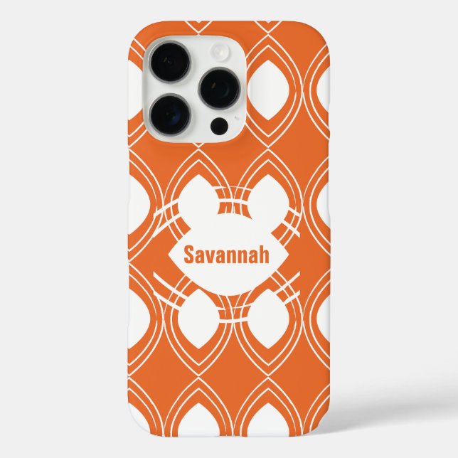 Orange Tear Drop beliebiges Personalisiertes iPhon title_seo2 (Rückseite)
