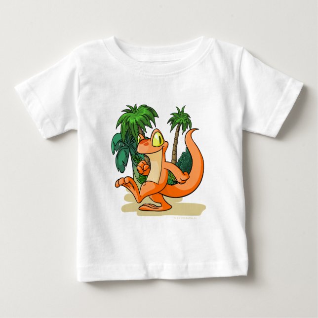 Orange Techo auf einer Geheimnis-Inselsuche Baby T-shirt (Vorderseite)