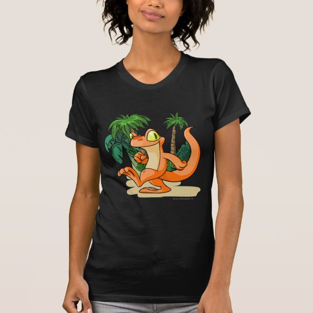 Orange Techo auf einer Geheimnis-Inselsuche T-Shirt (Vorderseite)