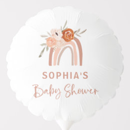 Orange Terracotta Boho | Rainbow Baby Dusche Ballon