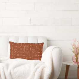 Orange Terracotta Gorgeous Geometrie Muster Lendenkissen