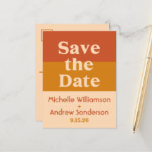 Orange Terracotta Moderne Retro