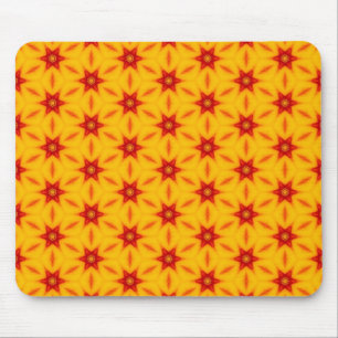 Orange Terrazzo Muster Mousepad