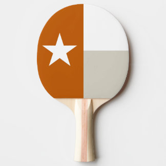 Orange Texas-Flagge Tischtennis Schläger