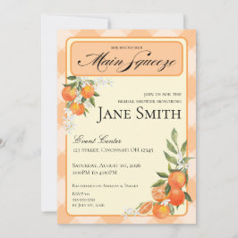 Orange Themed Bridal Shower Invitation Einladung