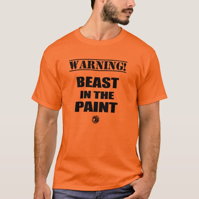 Orange "Tier in der Farbe" richten Zucht-T - Shirt (Vorderseite)