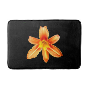 Orange Tiger Lily Bath Mat Badematte