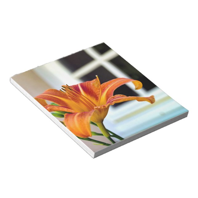 Orange Tiger Lily Notizblock (angewinkelt)