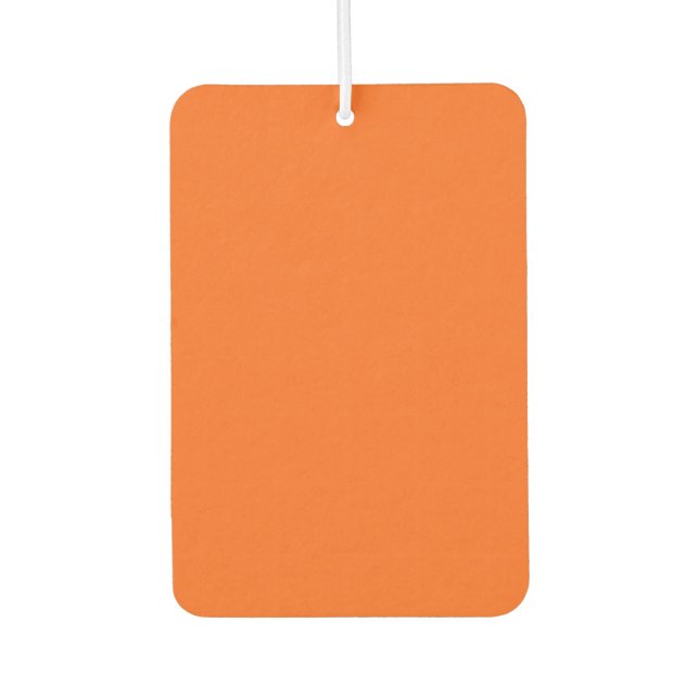 Orange Tiger Solid Color Autolufterfrischer (Vorderseite)