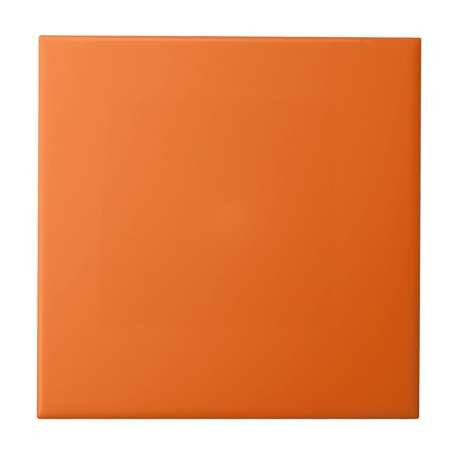 Orange Tiger Solid Color Fliese (Vorderseite)
