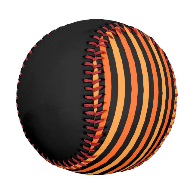 Orange Tiger Strip auf Baseball (Schrägansicht)