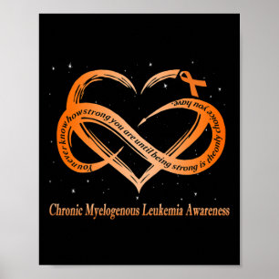 Orange tragen bei chronischer myeloischer Leukämie Poster