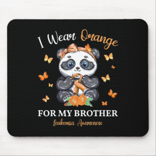 Orange tragen für meine Bruderleukämie Mousepad