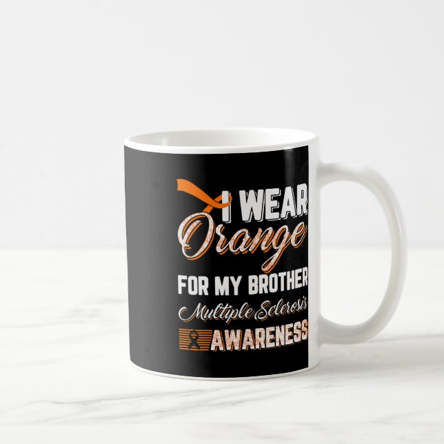 Orange tragen für meine BrustMultiple Sklerose Kaffeetasse (Rechts)