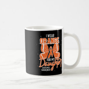 Orange tragen für meine Tochter Butterfly Leukämie Kaffeetasse