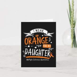Orange tragen für meine Tochter Multiple Sklerose Karte