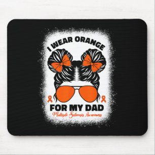 Orange tragen für meinen Vater MS Multiple Skleros Mousepad