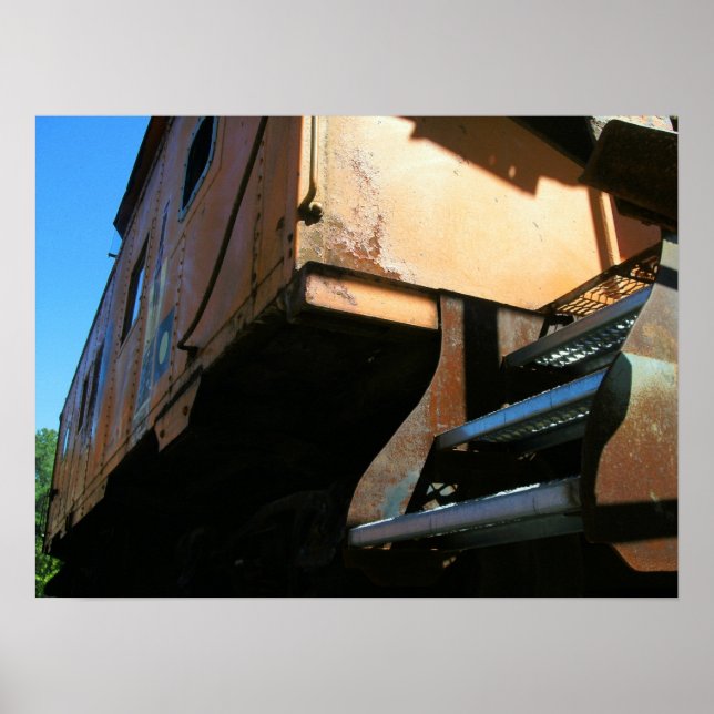 Orange Train Car Poster (Vorne)