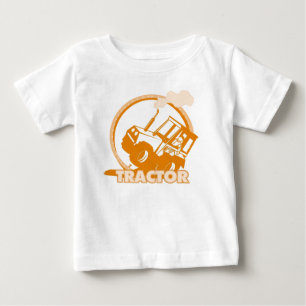 Orange Traktor-landwirtschaftliche Maschinen Baby T-shirt