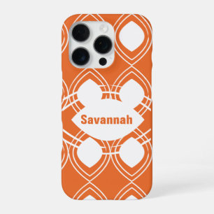 Orange Tränen-Tropfen Personalisierte iPhone Hülle