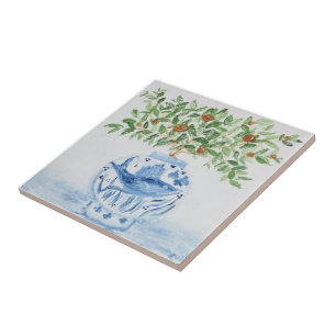 Orange Tree Topiary Ginger Jars Jar Art Fliese