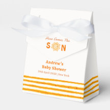 Orange Trendy kommt mit der Son Baby Dusche