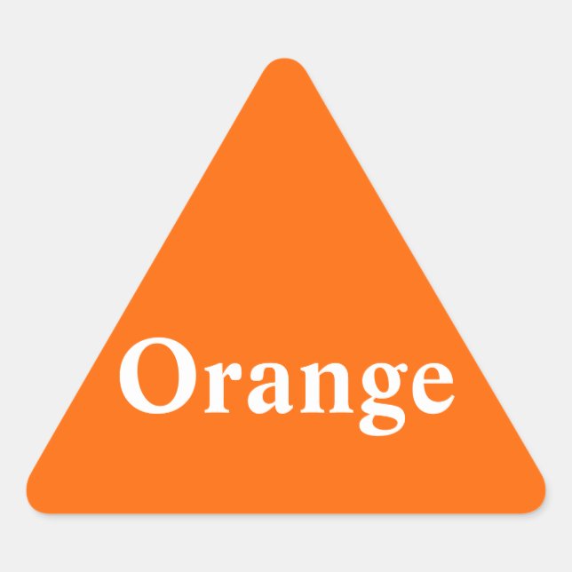 Orange Triangle Sticker (Vorderseite)