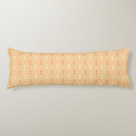 Orange Triangles Pattern Body Pillow Seitenschläferkissen