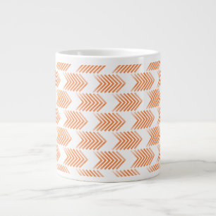 Orange Tribal Arrow Muster Jumbo-Tasse
