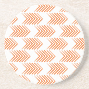 Orange Tribal Arrow Muster Untersetzer
