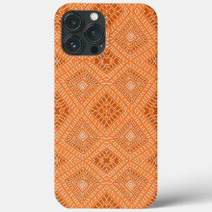 Orange Tribal Diamonds African Pattern Case-Mate iPhone Hülle